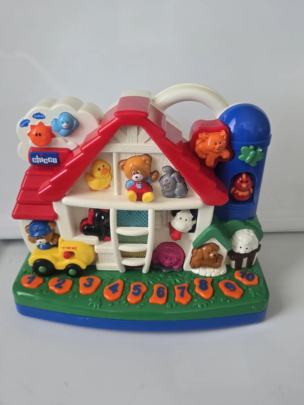 Chicco Bilingual English/Spanish Talking Farm Educational Toy (Tested & Working)
